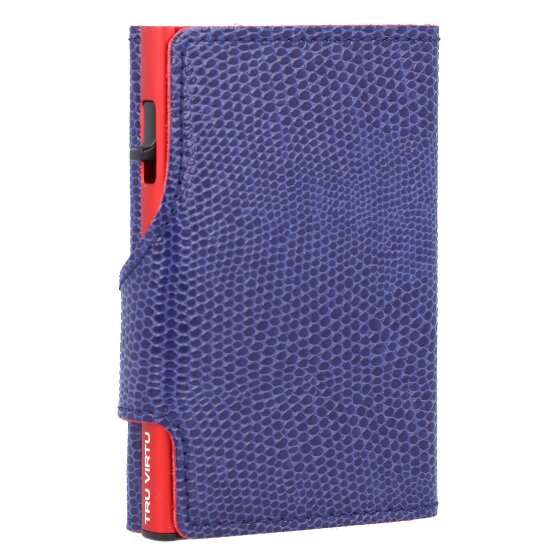 Tru Virtu Custodia per carte di credito RFID in pelle 6,5 cm