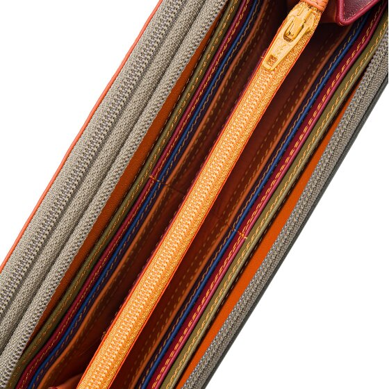 Mywalit Portafoglio grande in pelle con doppia zip 18 cm