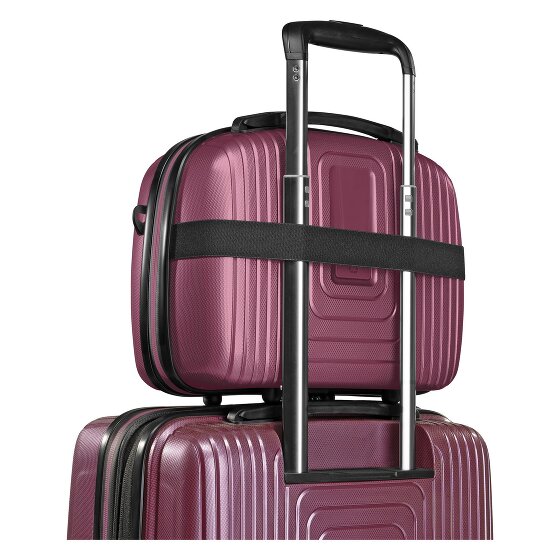 Redolz Set di valigie a 4 ruote Essentials14 Beautycase 4pcs con scomparto per laptop pieghevole ad espansione