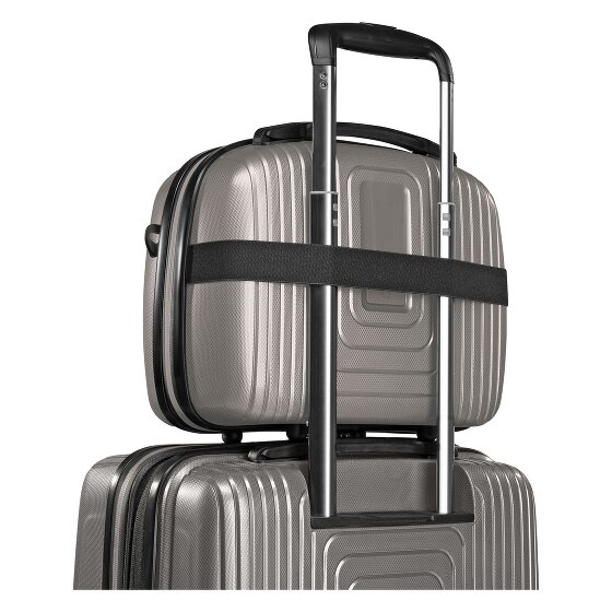 Redolz Set di valigie Essentials 14 a 4 ruote + beauty case 4 pezzi con piega elastica