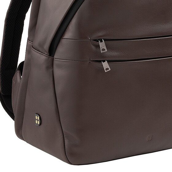 DuDu New York Zaino da giorno Vera Pelle 41 cm Vano porta PC