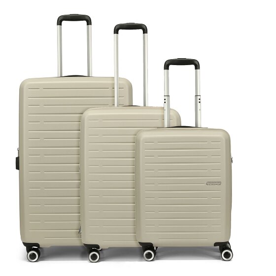 American Tourister Aerojoy 4 ruote Set di valigie 3 pezzi con piega di espansione