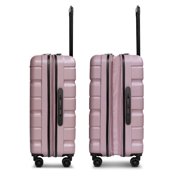 Franky Munich 4.0 Set di valigie a 4 ruote, 3 pezzi con piega elastica