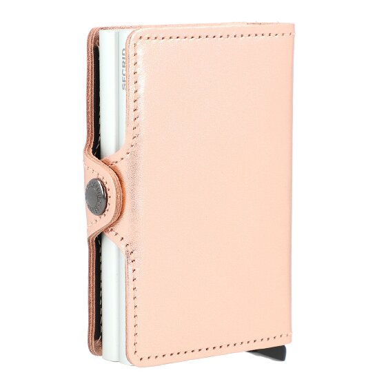 Secrid Twinwallet Porta carte di credito metallizzato RFID in pelle 7 cm