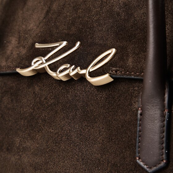 Karl Lagerfeld Signature Borsa a spalla Vera Pelle 34 cm