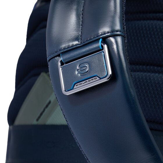 Piquadro Blue Square Zaino da giorno Protezione RFID Pelle 37 cm Scomparto per laptop