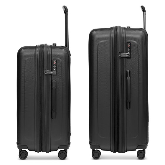 Redolz Essentials 14 4 ruote Set di valigie 2 pezzi con piega di espansione