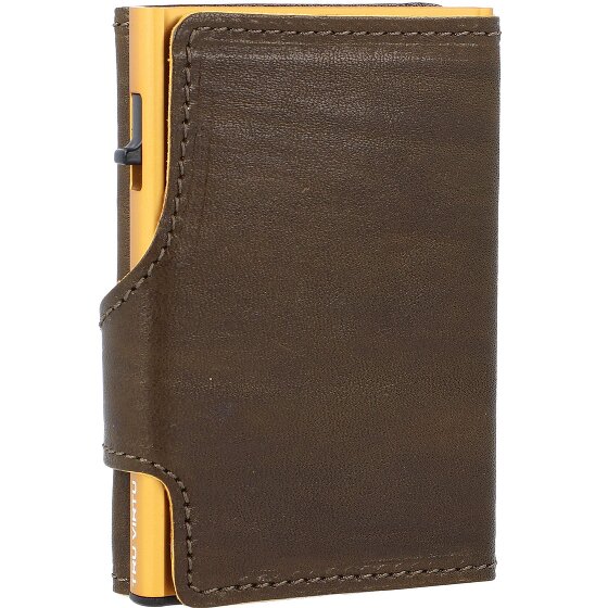 Tru Virtu Custodia per carte di credito RFID in pelle 6,5 cm