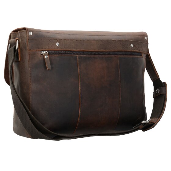Leonhard Heyden Salisbury Messenger in pelle 40 cm con scomparto per laptop