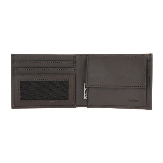 oxmox Leather Portafoglio Protezione RFID Vera Pelle 11 cm