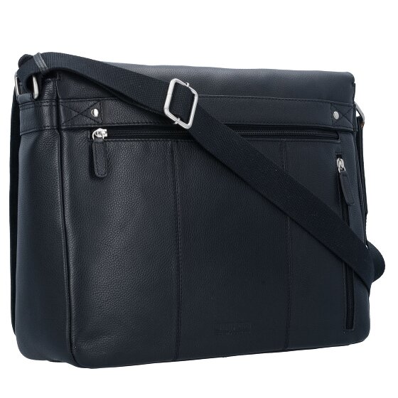 Leonhard Heyden Berlin Borsa a tracolla in pelle 38 cm