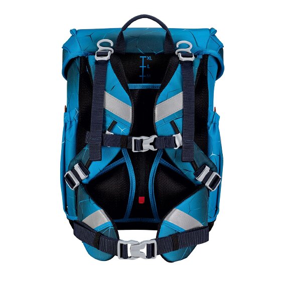 Scout Neo Exklusiv Safety Light Set di borse per la scuola 5 pezzi