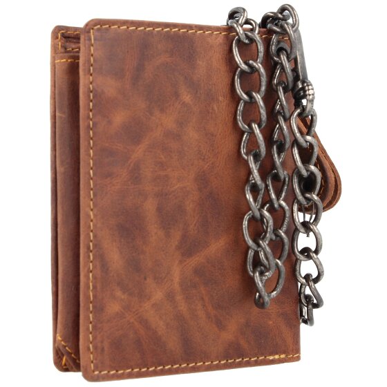 Greenburry Portafoglio Rebel Rider Biker in pelle 11 cm