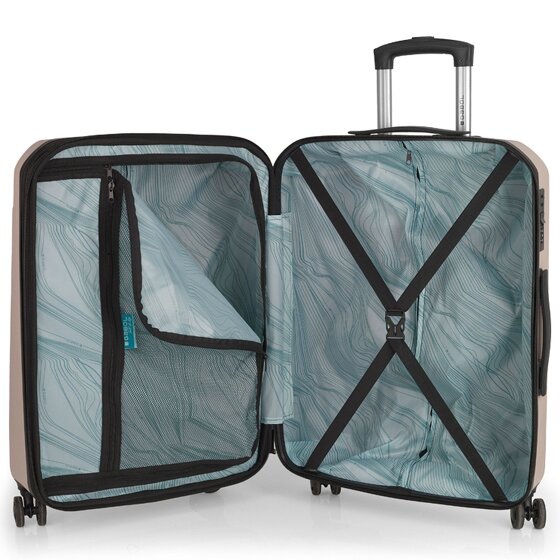 Gabol Mercury 4 ruote Carrello M 66 cm con piega di espansione