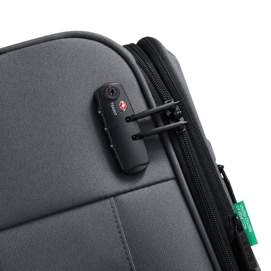 Delsey Paris x United Colors of Benetton BE Trolley da cabina a 4 ruote da 55 cm con piega elastica