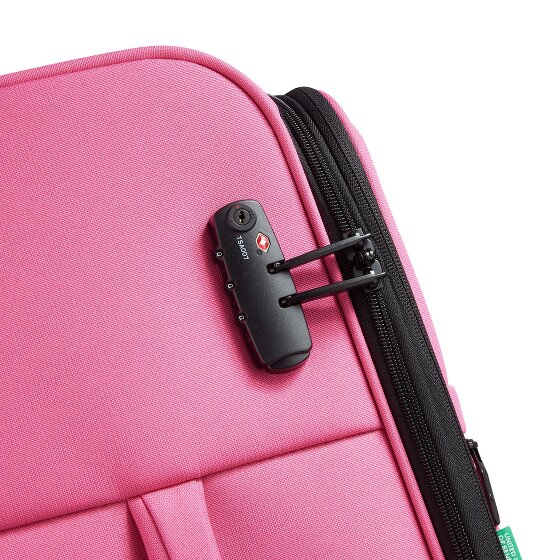 Delsey Paris x United Colors of Benetton BE Trolley a 4 ruote da 65 cm con piega ad espansione