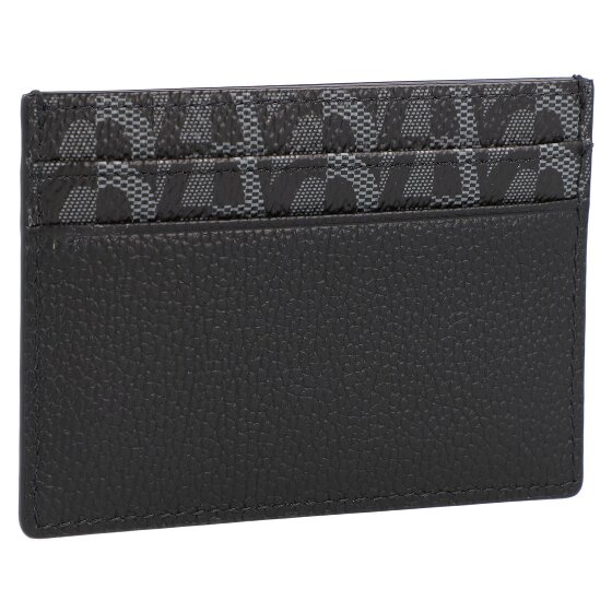 AIGNER Porta carte di credito con logo in pelle 10 cm