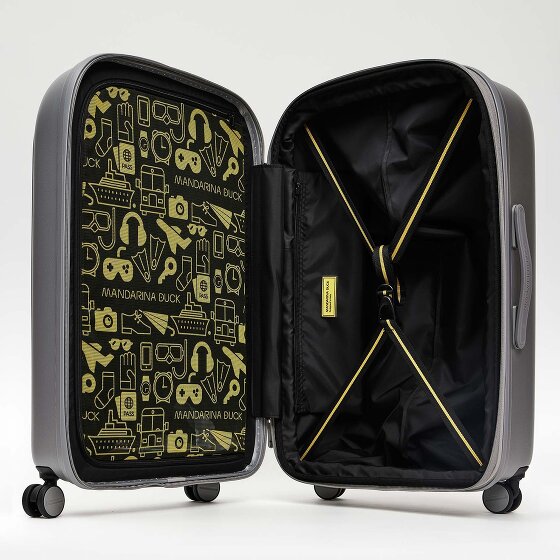 Mandarina Duck Logoduck + 4 ruote Carrello M 69 cm