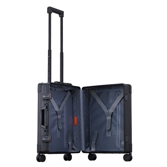 Aleon 21 Trolley cabina domestico a 4 ruote in Alluminio, 55 cm, con scomparto per laptop