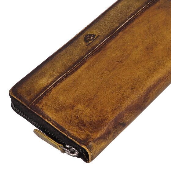 Greenburry Destressed Portafoglio Protezione RFID Pelle 19 cm