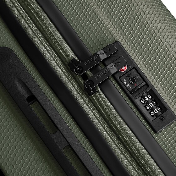 Franky Munich 4.0 Set di valigie a 4 ruote, 3 pezzi con piega elastica