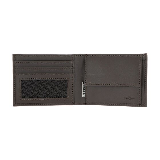 oxmox Leather Portafoglio Protezione RFID Vera Pelle 11 cm