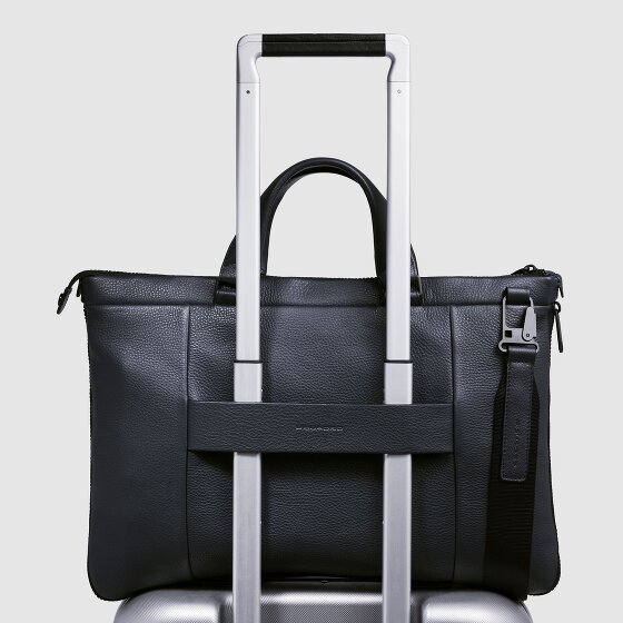 Piquadro Than Valigetta Pelle 43 cm Scomparto per laptop con piega di espansione