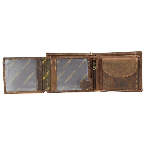 Greenburry Portafoglio teschio vintage in pelle 12 cm