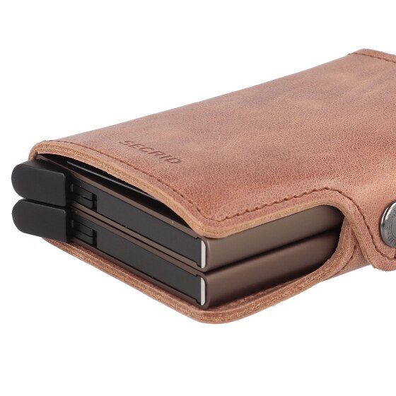 Secrid Twinwallet Porta carte di credito vintage RFID in pelle 6,5 cm
