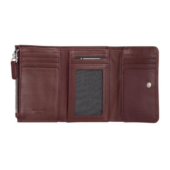 Jost Arva Portafoglio Protezione RFID Vera Pelle 12 cm