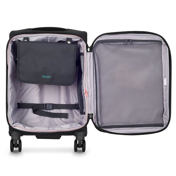 Delsey Paris Helium Dlx 4 ruote Trolley cabina 55 cm espandibile