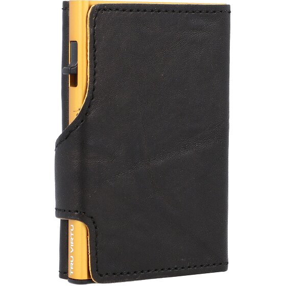 Tru Virtu Custodia per carte di credito RFID in pelle 6,5 cm