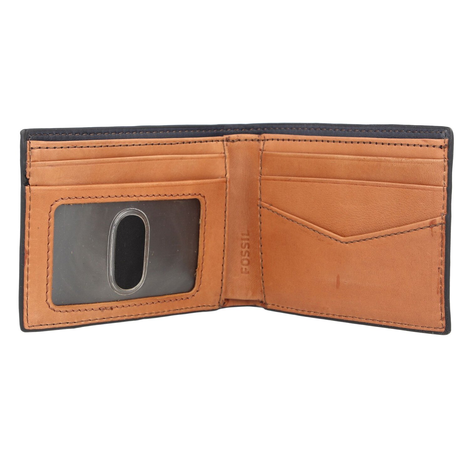 Fossil Portafoglio Steven in pelle 11 5 cm BLAU sul Bagaglio