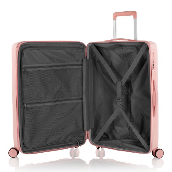 Heys Pastel 4 ruote Set di valigie 3 pezzi con piega di espansione