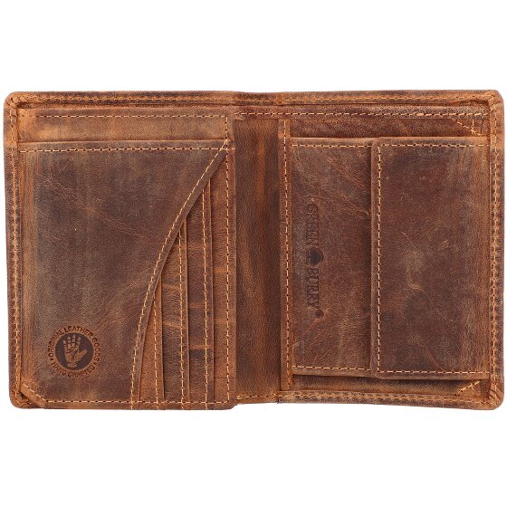 Greenburry Portafoglio vintage RFID in pelle 10 cm