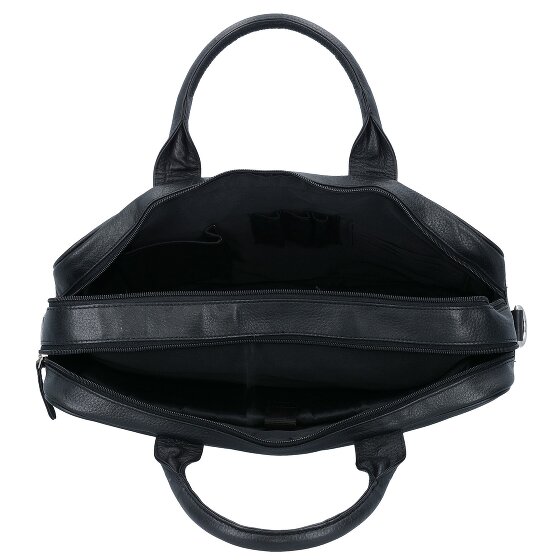 Dermata Cartella in pelle con scomparto per laptop da 40 cm