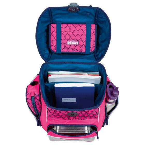 Scout Genius Neon Safety DIN Set di borse per la scuola 4 pezzi