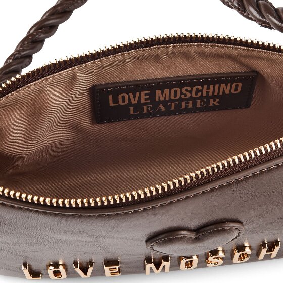 Love Moschino Cipria Borsa a spalla Vera Pelle 25 cm