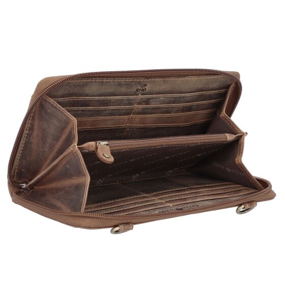 Greenburry Vintage Pochette Protezione RFID Pelle 21 cm