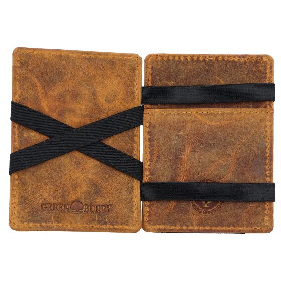 Greenburry Portafoglio magico vintage RFID in pelle 10 cm