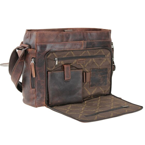 Greenland Nature Montana Messenger in pelle 40 cm Scomparto per laptop