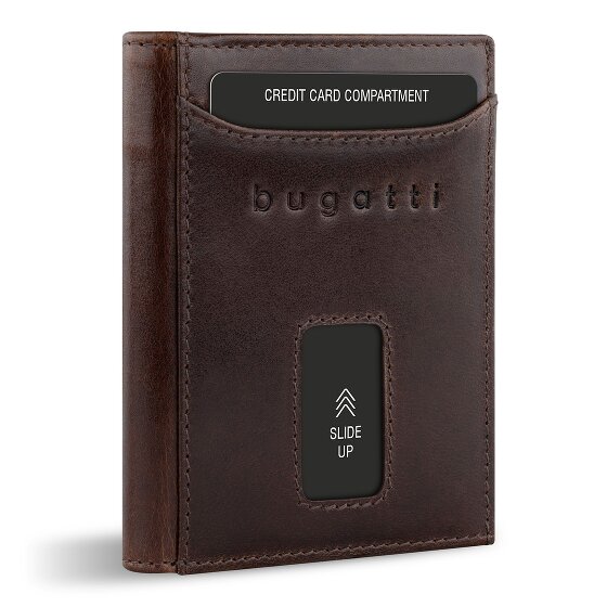 bugatti Secure Slim Portafoglio Protezione RFID Pelle 8 cm