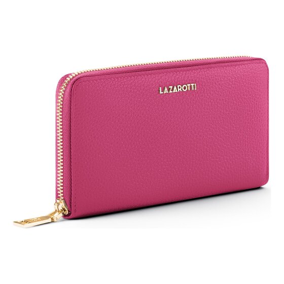 Lazarotti Portafoglio Bologna XL con zip in pelle 19 cm