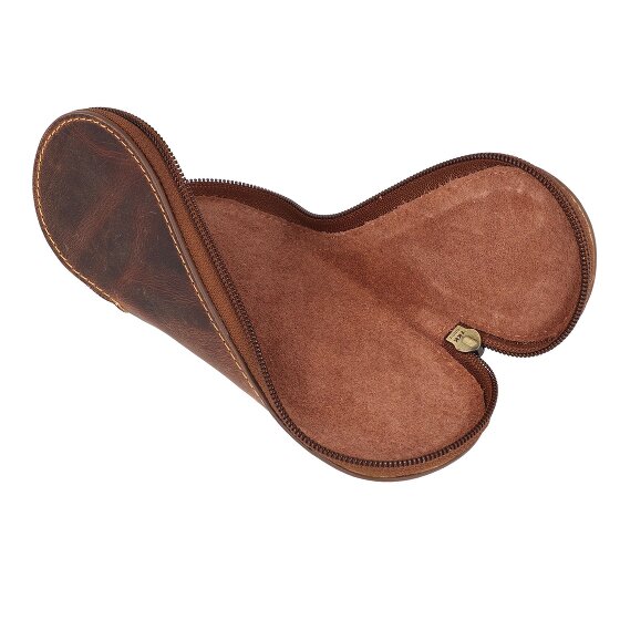 Greenburry Portaocchiali in pelle vintage 17 cm