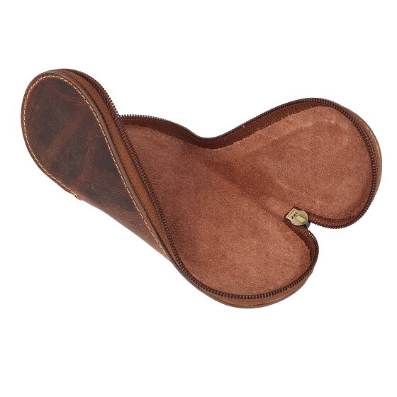 Greenburry Portaocchiali in pelle vintage 17 cm