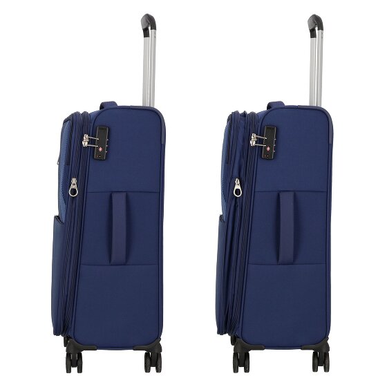 American Tourister Star Max 4 ruote Set di valigie 3 pezzi con piega di espansione