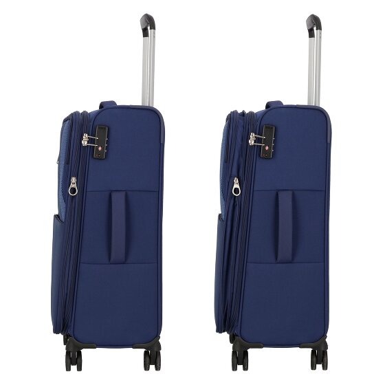 American Tourister Star Max 4 ruote Set di valigie 3 pezzi con piega di espansione