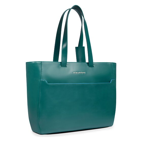 Piquadro Blue Square Borsa shopper Vera Pelle 40 cm