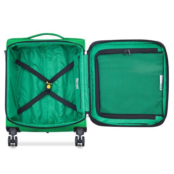 Delsey Paris x Colors Benetton Color Block Trolley da cabina a 4 ruote da 55 cm con piega ad espansione
