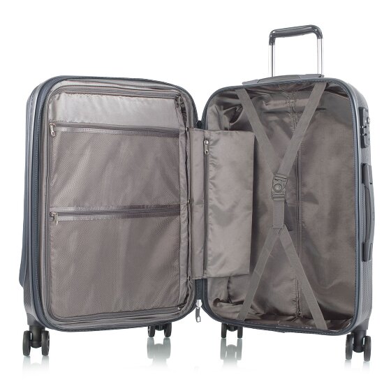 Heys Vantage 4 ruote Set di valigie 3 pezzi con piega di espansione